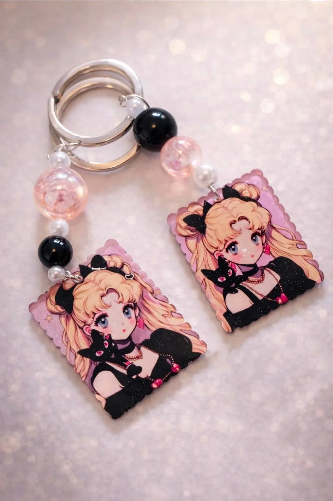 Goth Fashion Usagi – Handmade Magical Girl Keychain