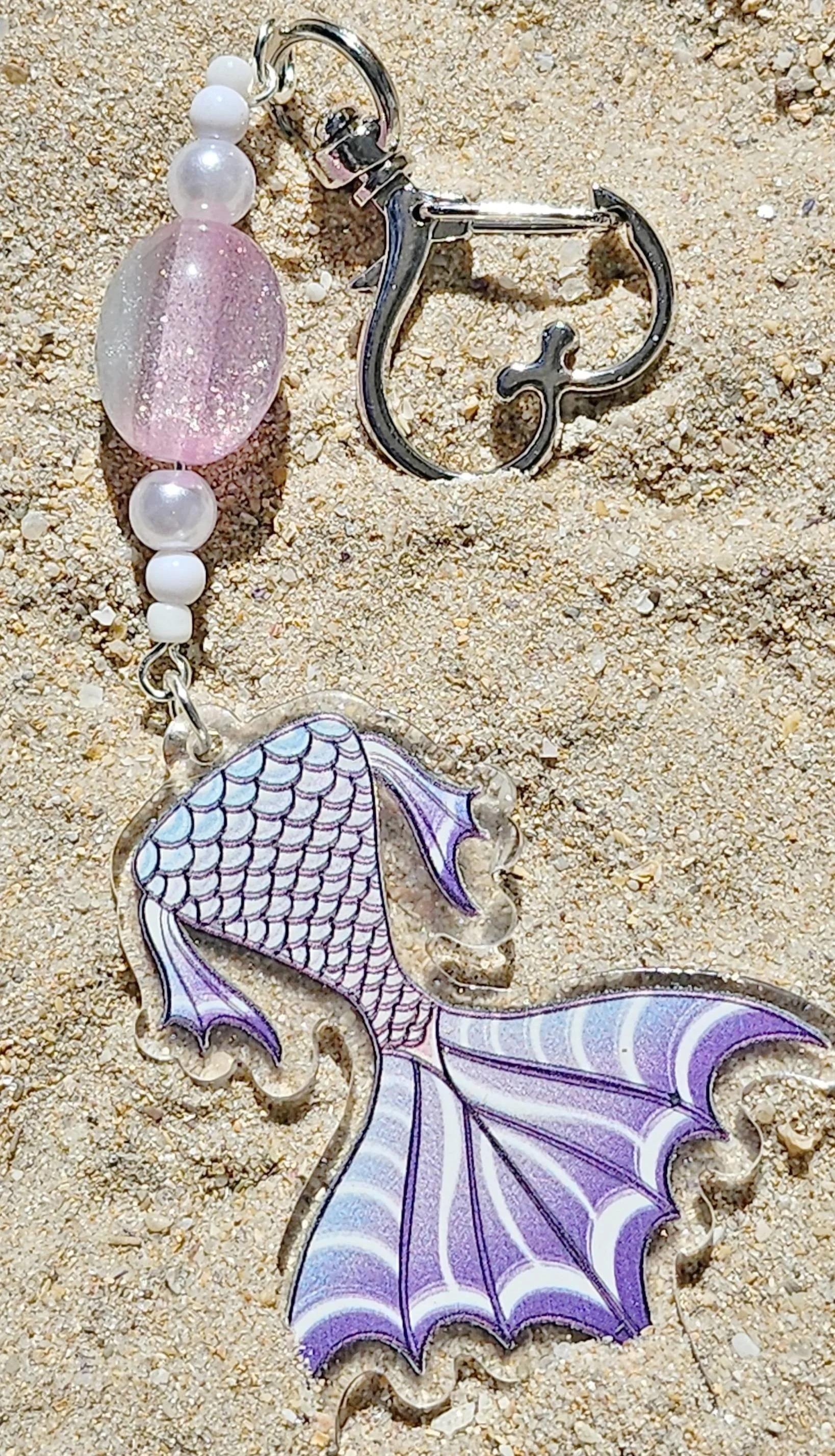 Sugilite Mermaid Keychain