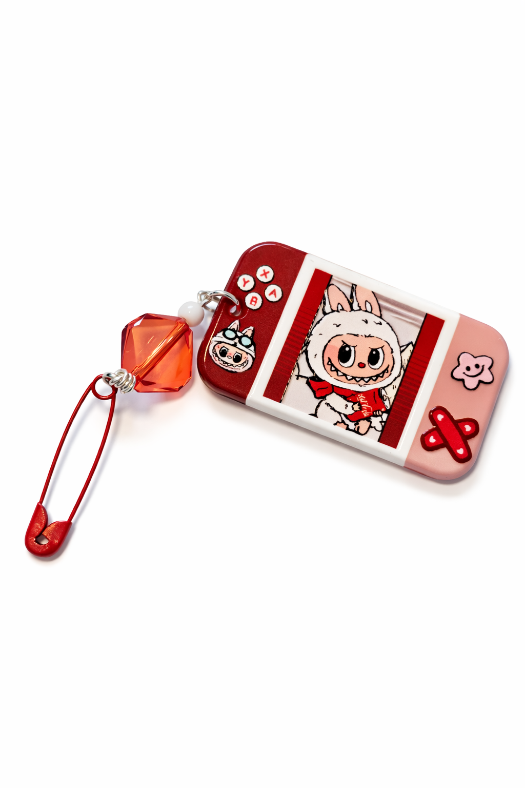 Labubu Kawaii Safety Pin Charm – Handmade Cute Collectible Pin