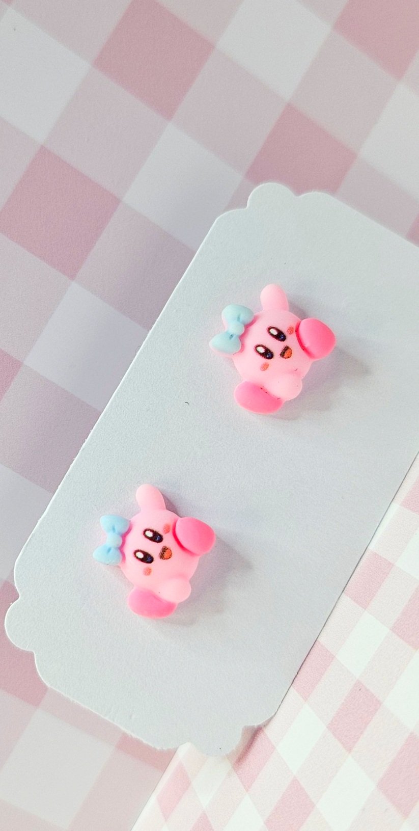 Blue Bow - Kirby Stud Charm Earrings