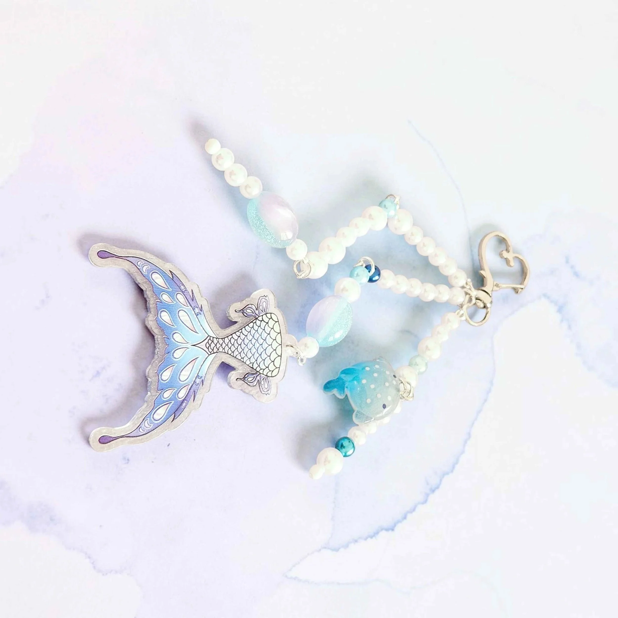 Celestial Ocean Mermaid Bag Charm