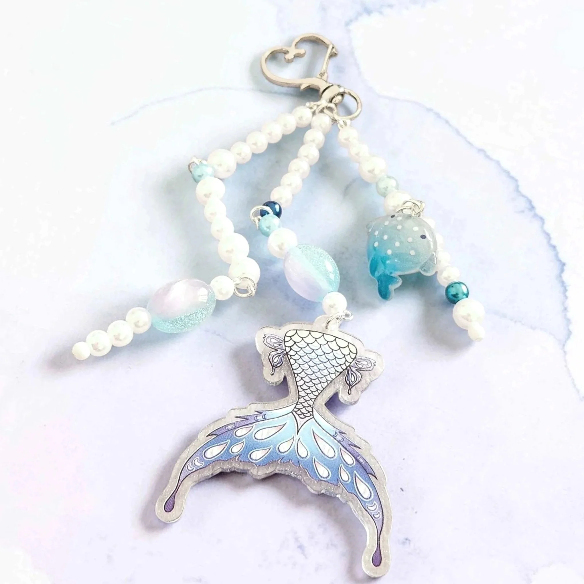 Celestial Ocean Mermaid Bag Charm
