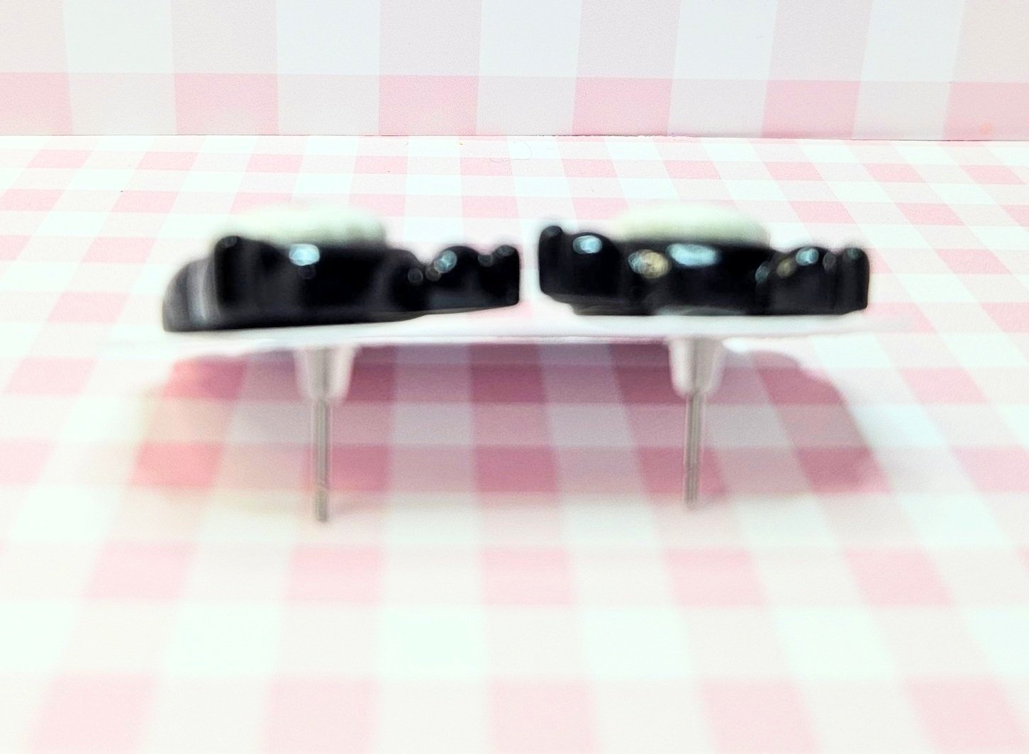 Kuromi Gamer - Black - Sanrio Kawaii Earrings Kuromi Skull