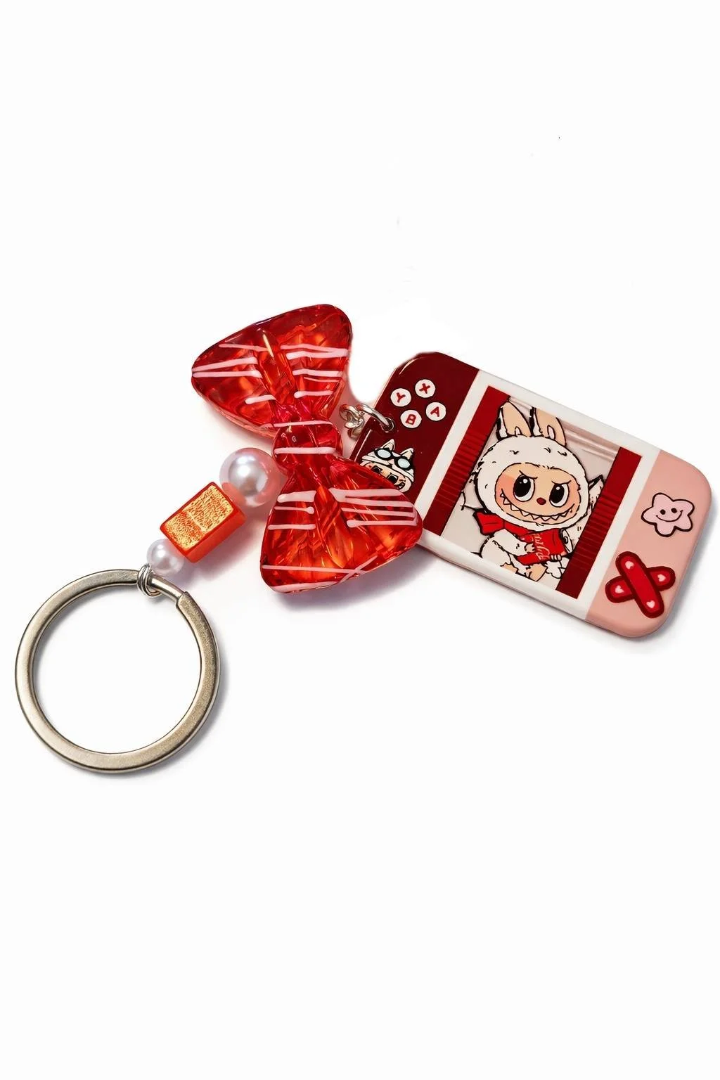Labubu Sweet Heart Keychain – Handmade Kawaii Collectible Charm