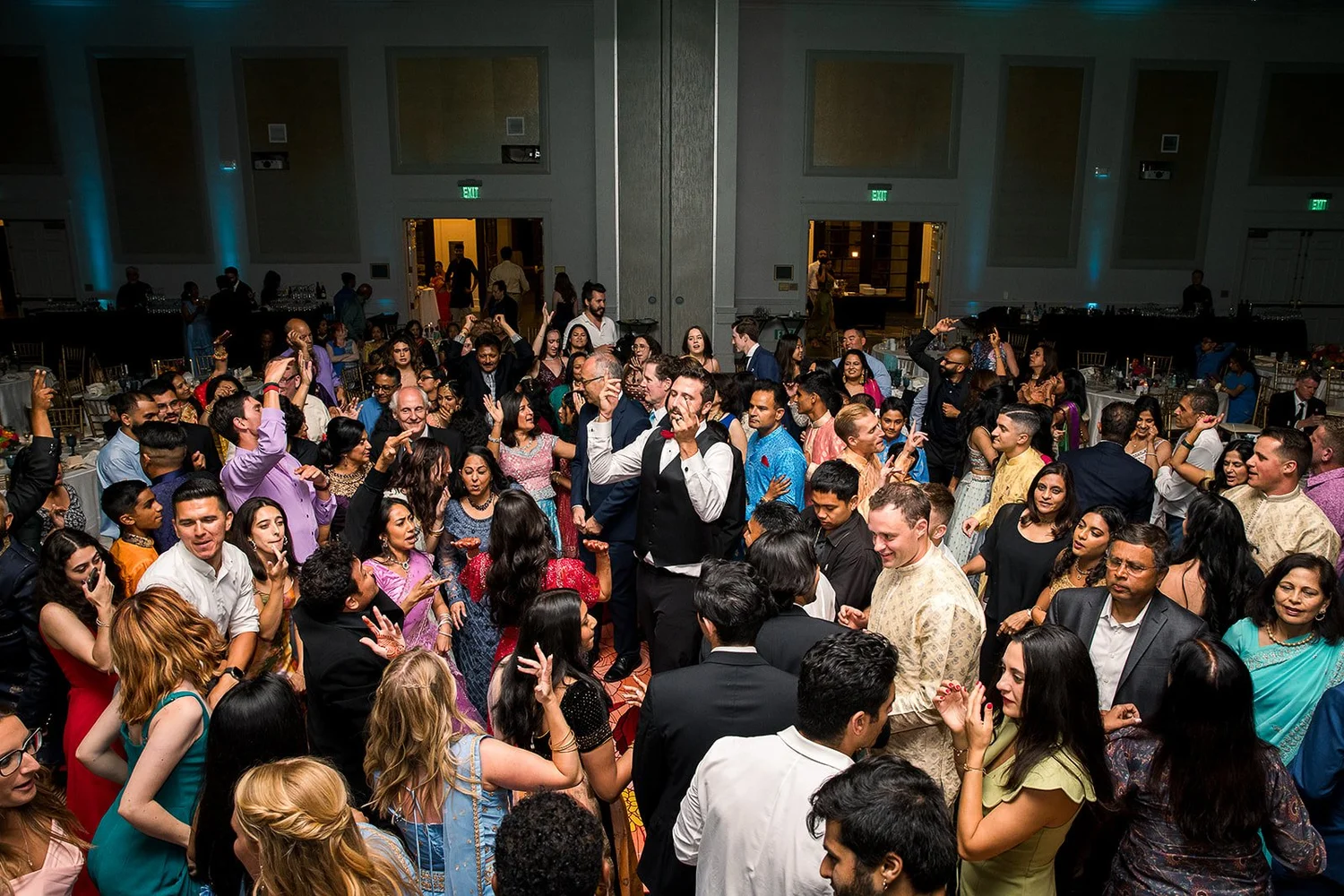 Niva and Chris wedding at Hayes Mansion - photo 140