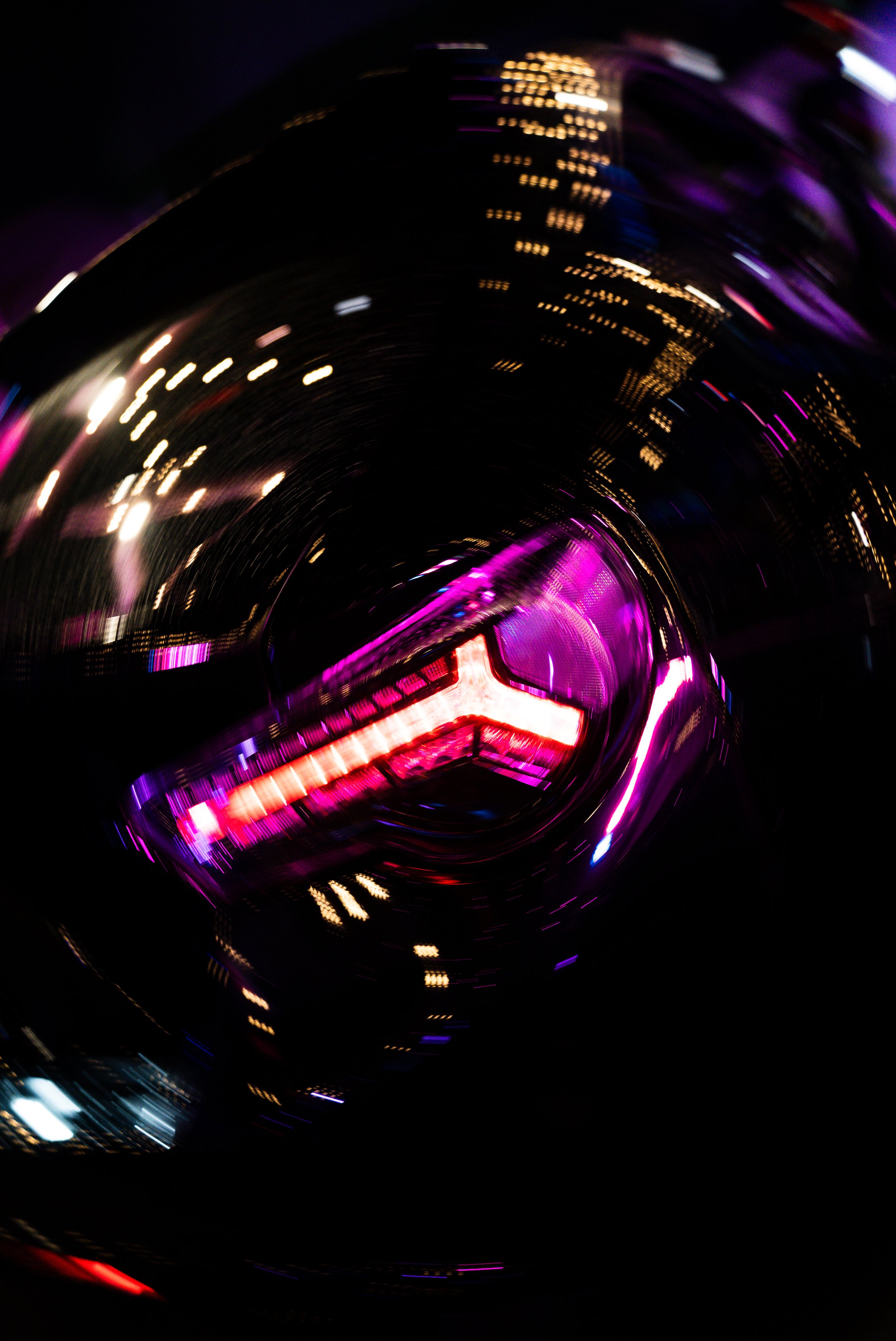 Slammed Toyota GT86 blurred rear light
