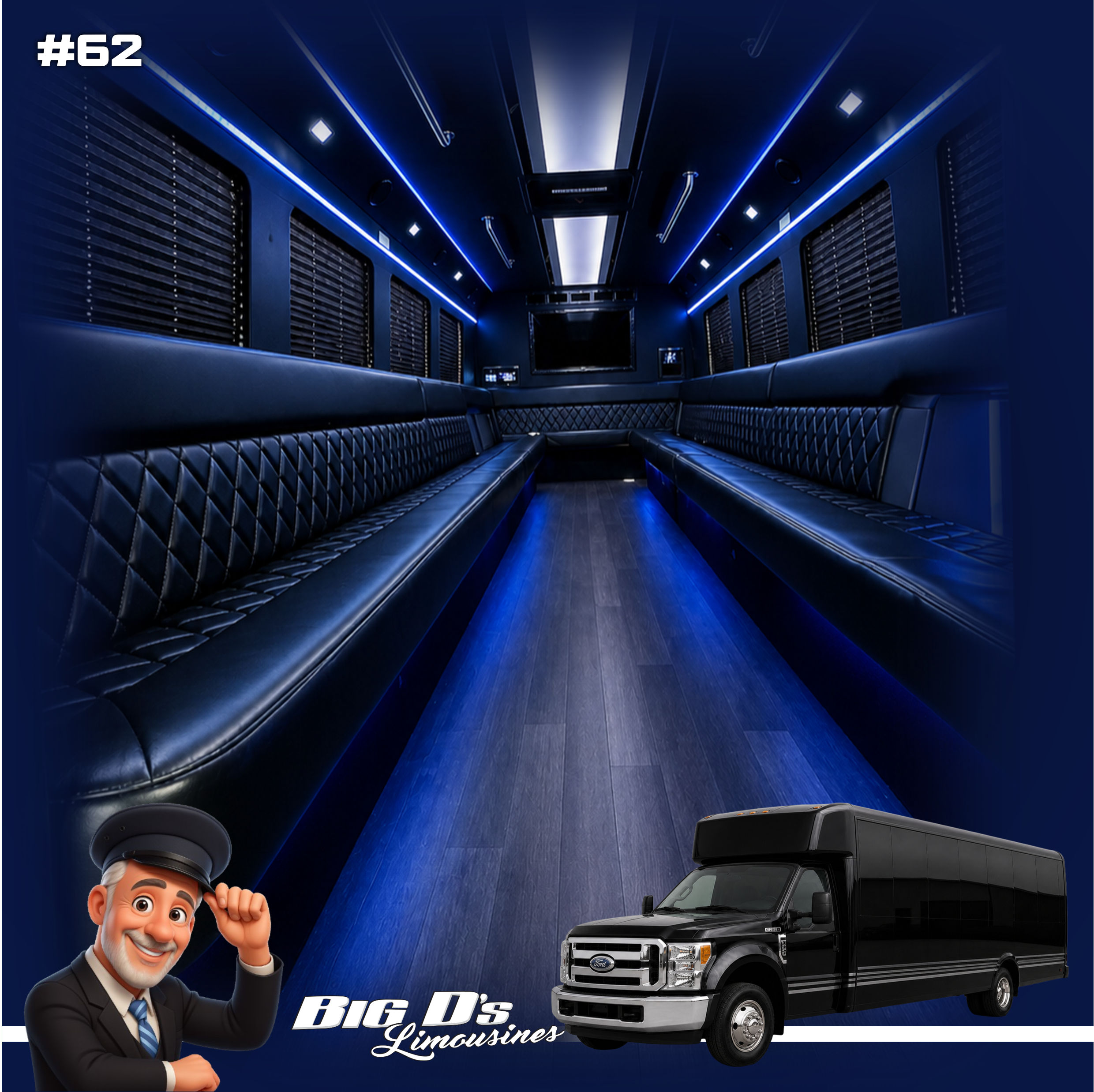 #62 Party Bus - Ideal for 23-30 PASSENGERS