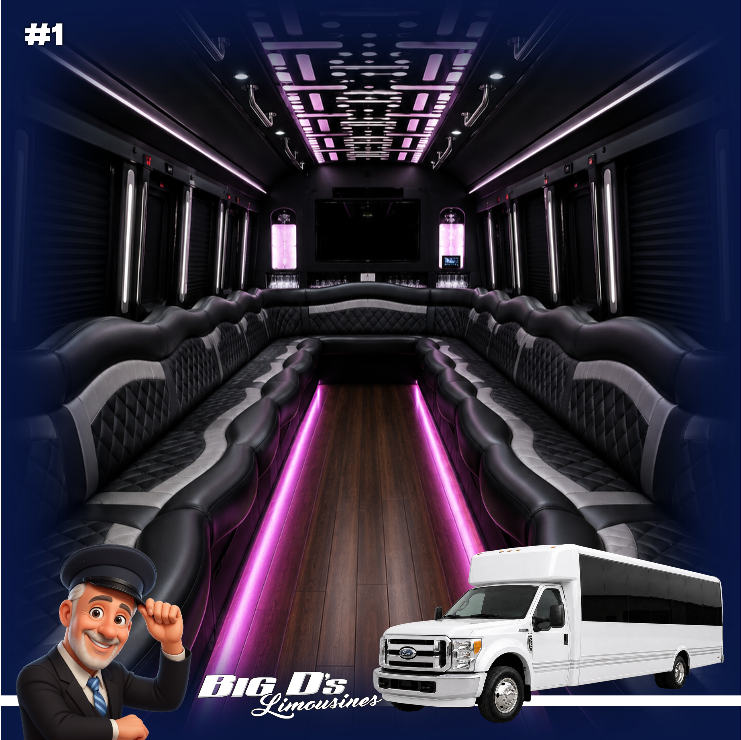 #1 PARTY BUS - Ideal for 18-27 PASSENGERS
