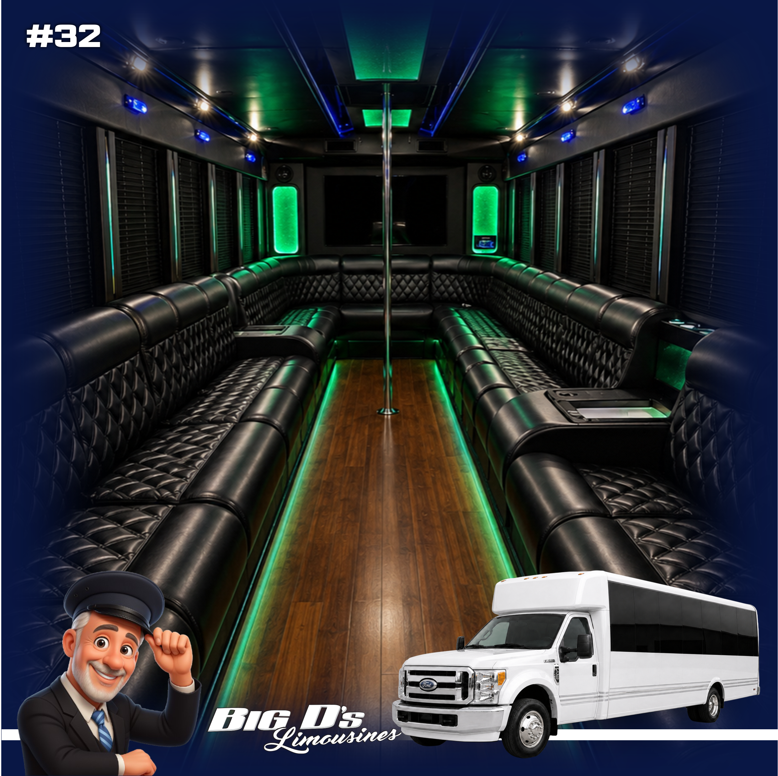 #32 PARTY BUS- Ideal for 20-29 PASSENGERS