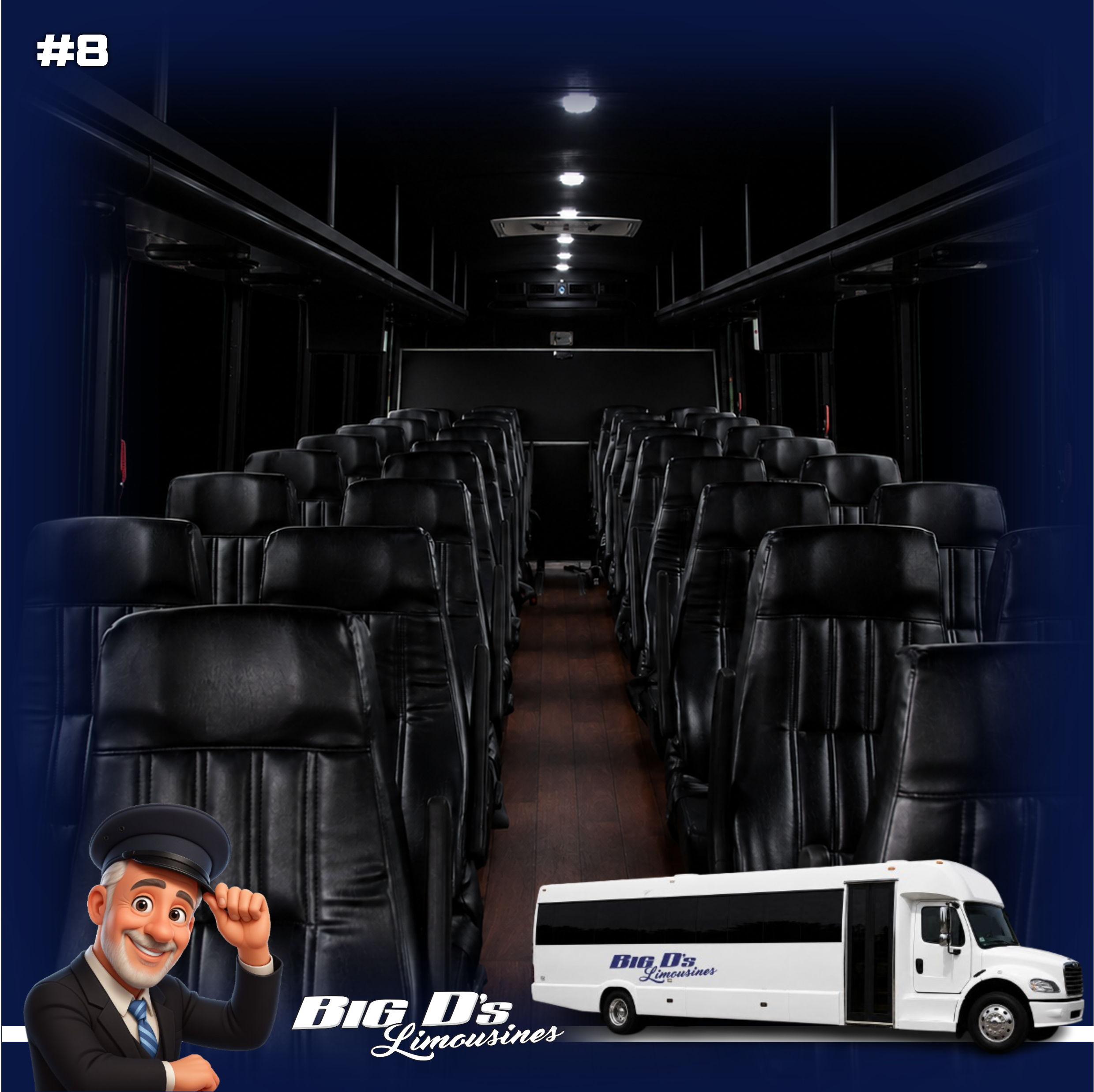 #8 COACH BUS - IDEAL FOR 44 PASSENGERS