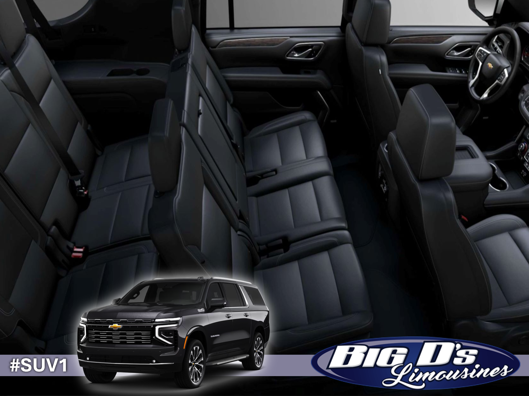 #SUV1 - CHEVY SUV - Ideal for 1-6 PASSENGERS