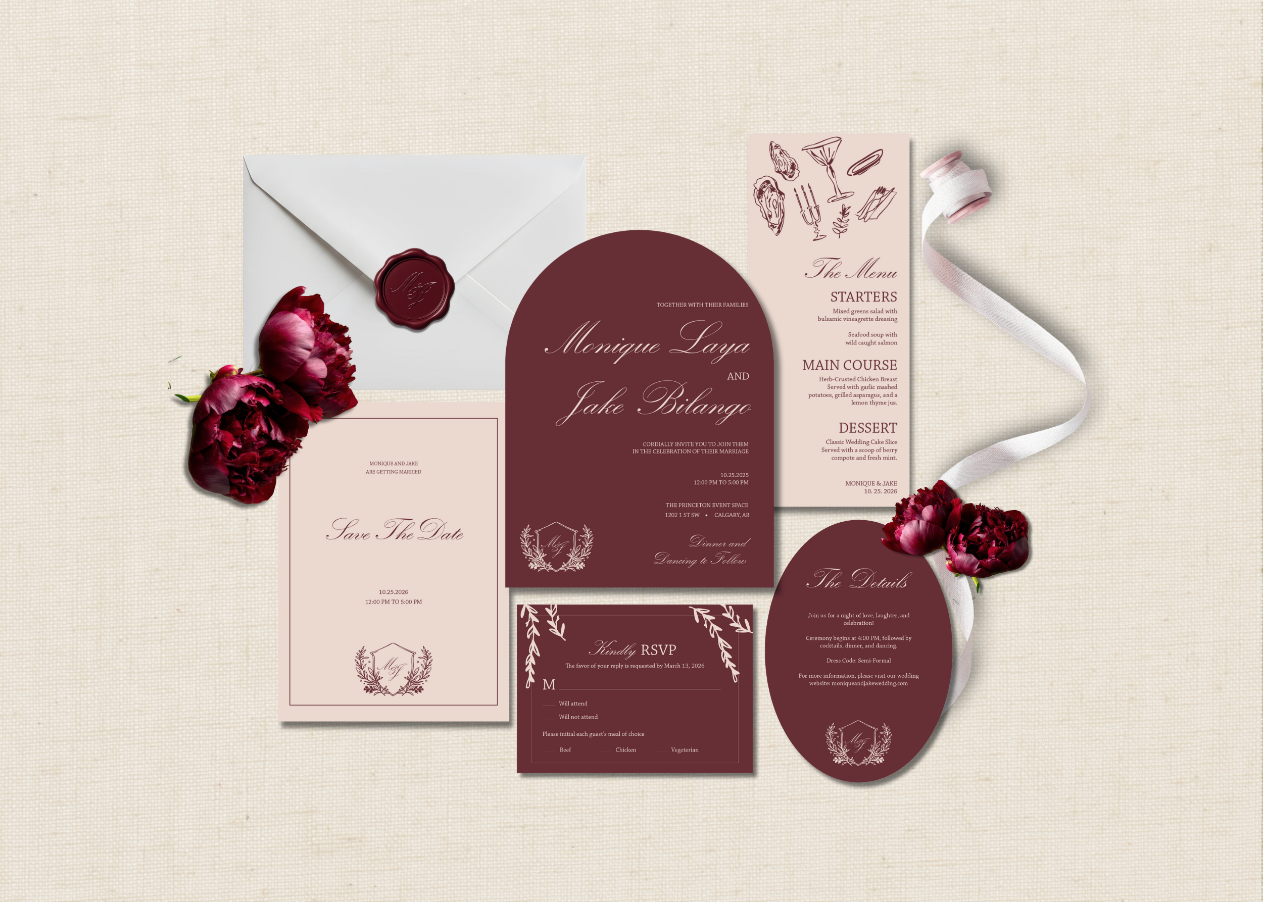 Burgundy Heirloom Suite