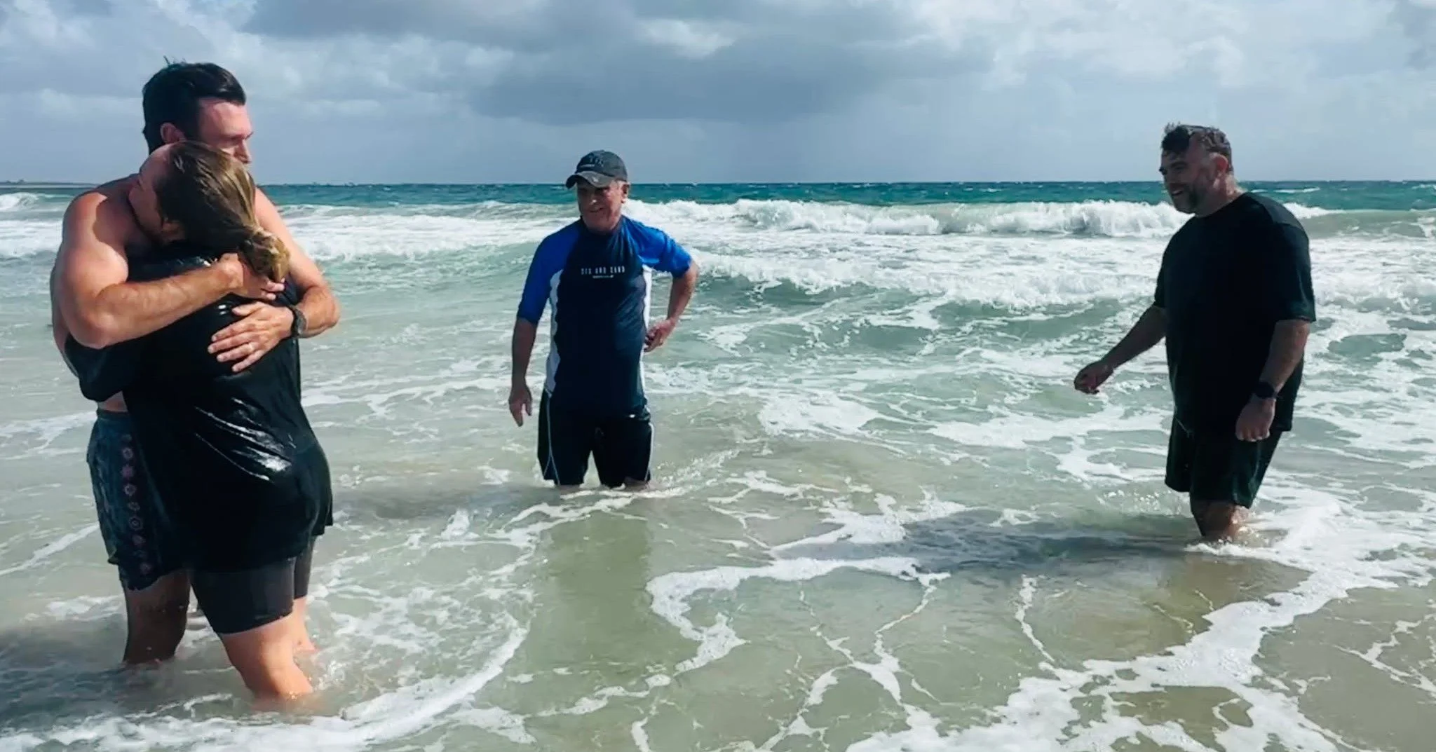 Sunday afternoon gave us one of those moments that stays with you...

Blustery, beautiful, proper coast. Wind in our faces, salt in the air, waves crashing all around. And in the middle of it all, joy. Courage. New life.

We stepped into the waters o
