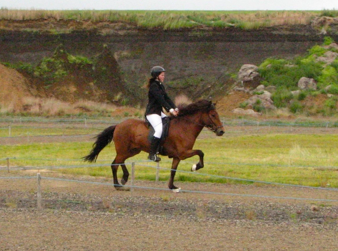 Sigurbjörg Bára riding Hátíð