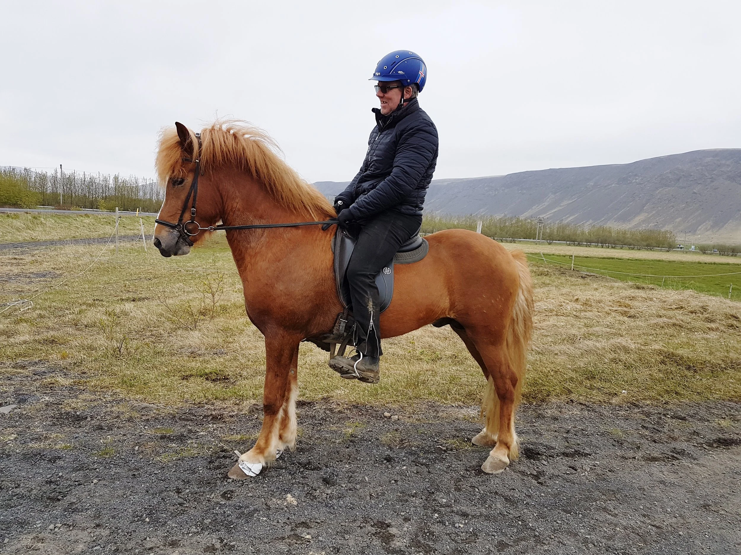 Björn Jónsson on Ganti when 5 years old