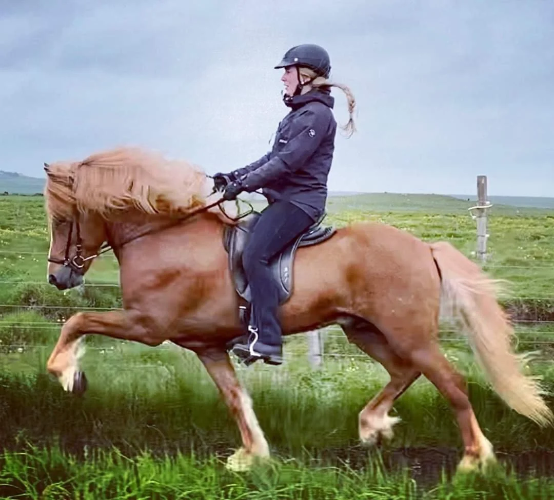 Helga Una riding Ganti when 6 years old