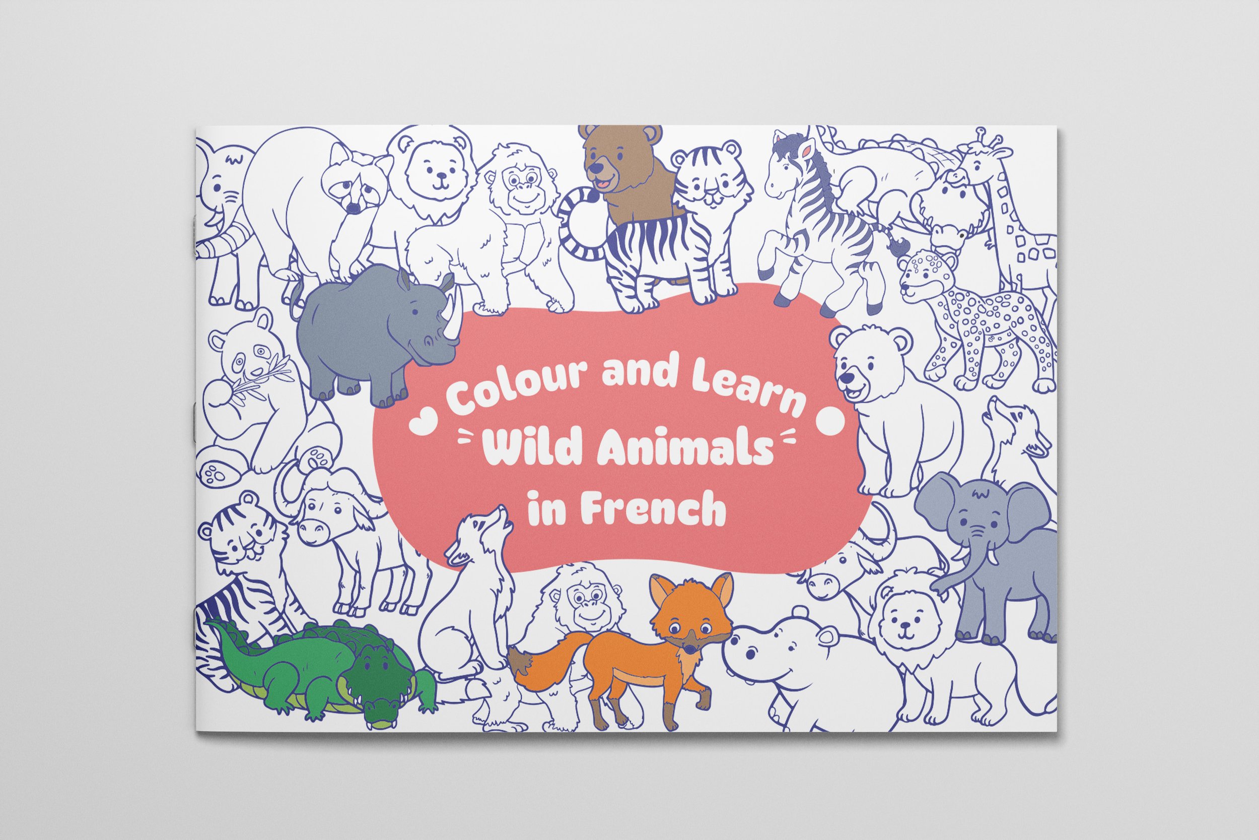 French Colouring | Wild Animals