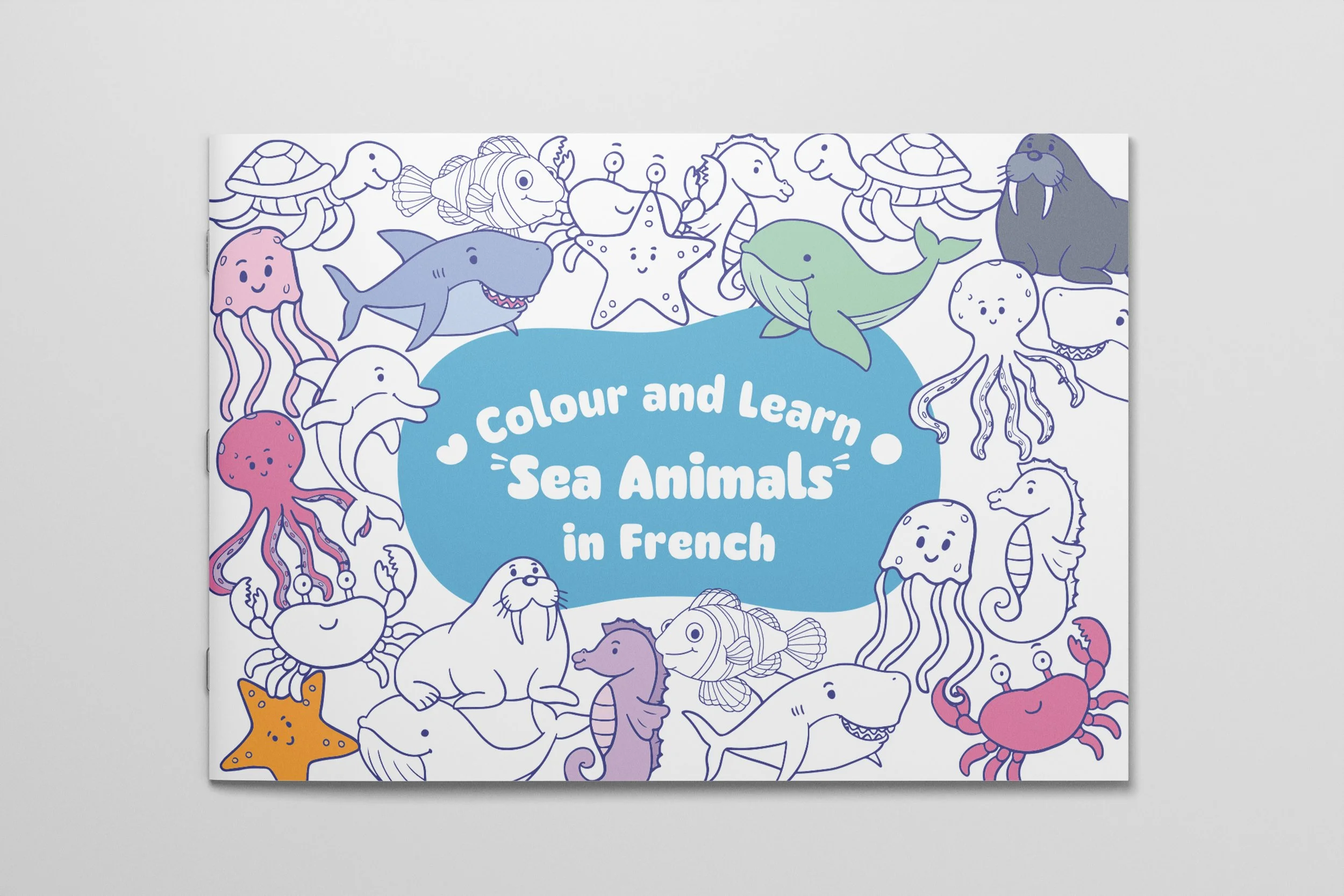 French Colouring | Sea Animals