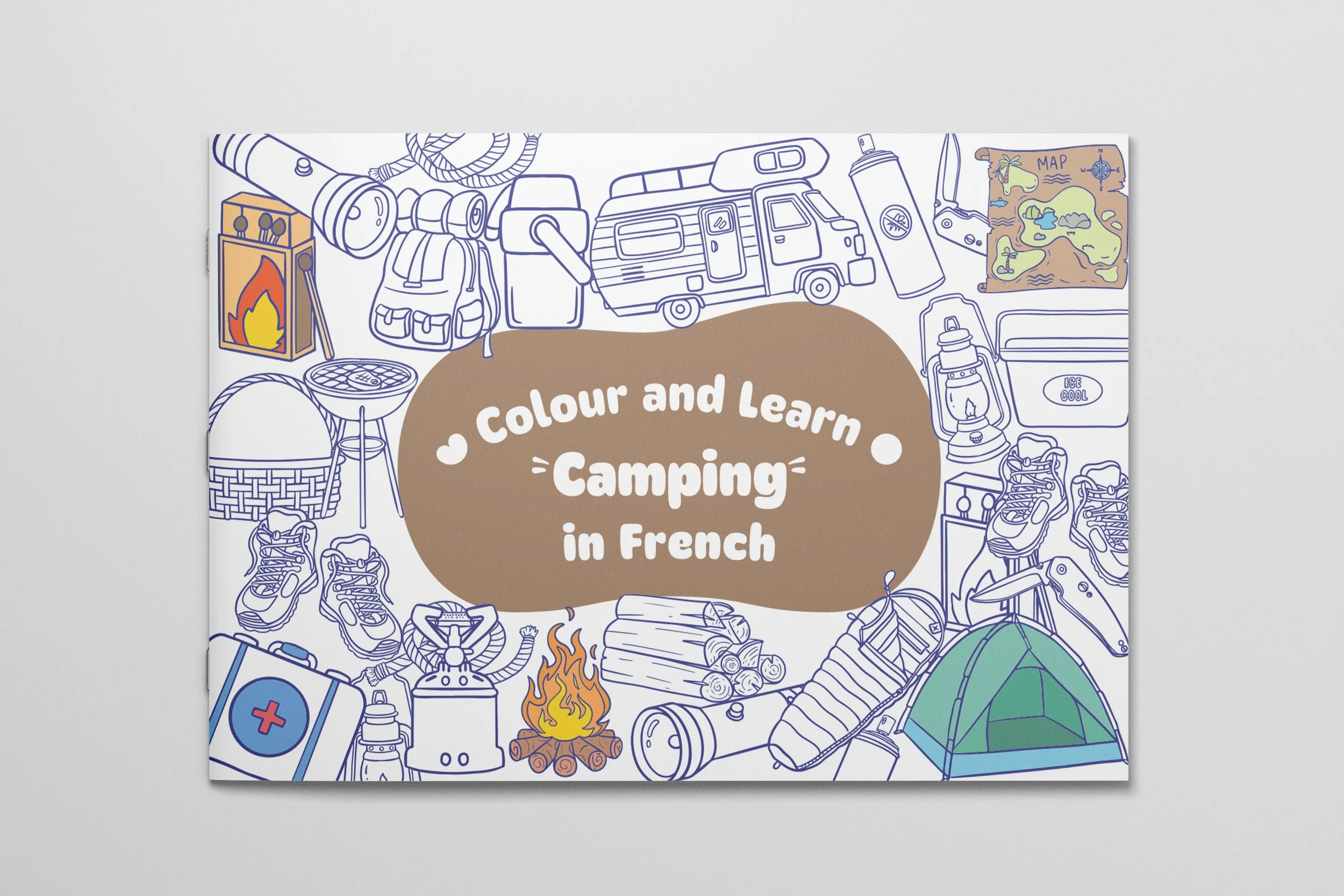 French Colouring | Camping