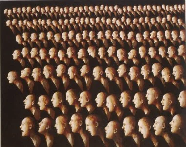 #829  Face to Face 2  (1995)  Painting  122 x 152 cms