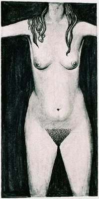 Study for "Man and Woman" (a pair) 2 (1975), 57 x 28 cm.