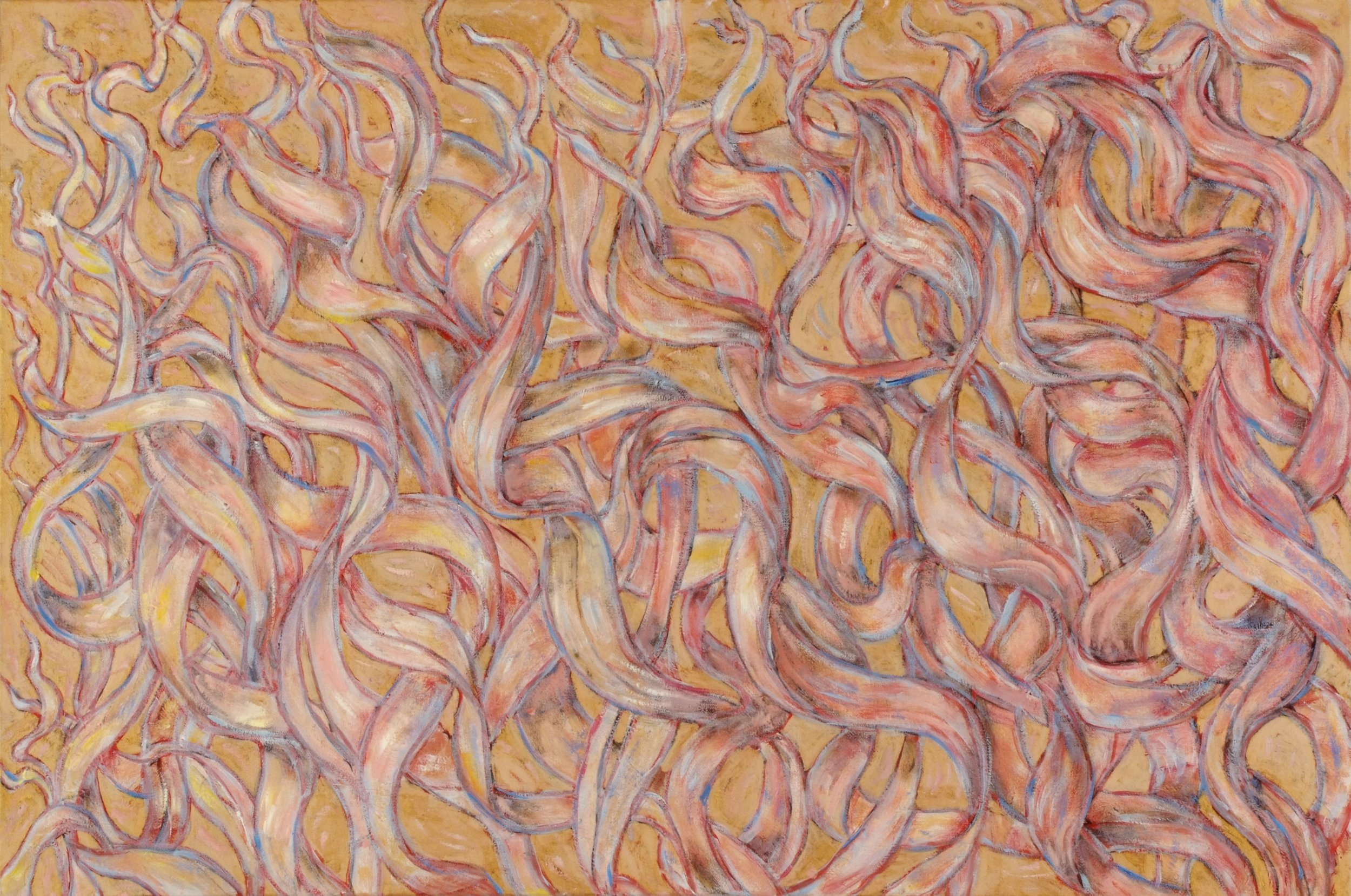 #1156  Pale Fire 1  (2004)  Painting,  91 x 61 cms