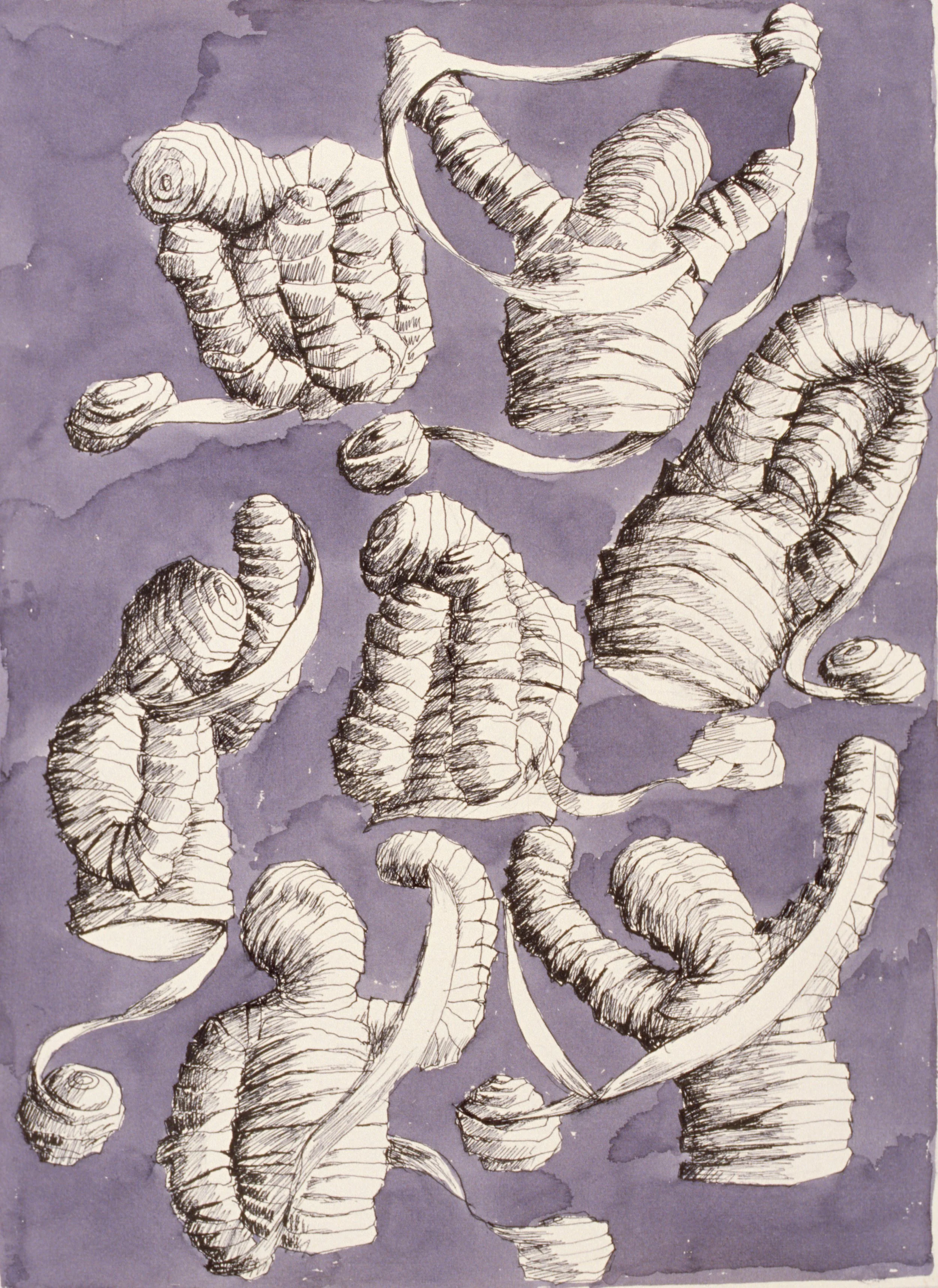 #1249 Study for "Invisible Man" 1 (2007) Ink drawing 40 x 29 cm. Price: £750