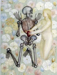 #1079  Death and the Maiden Set 2-2  (2001)  Painting  122 x 91 cms