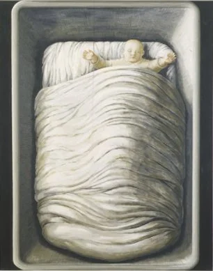 #904  Sleeping Baby  (1996)  Painting  152 x 122 cm.  Price: £8000