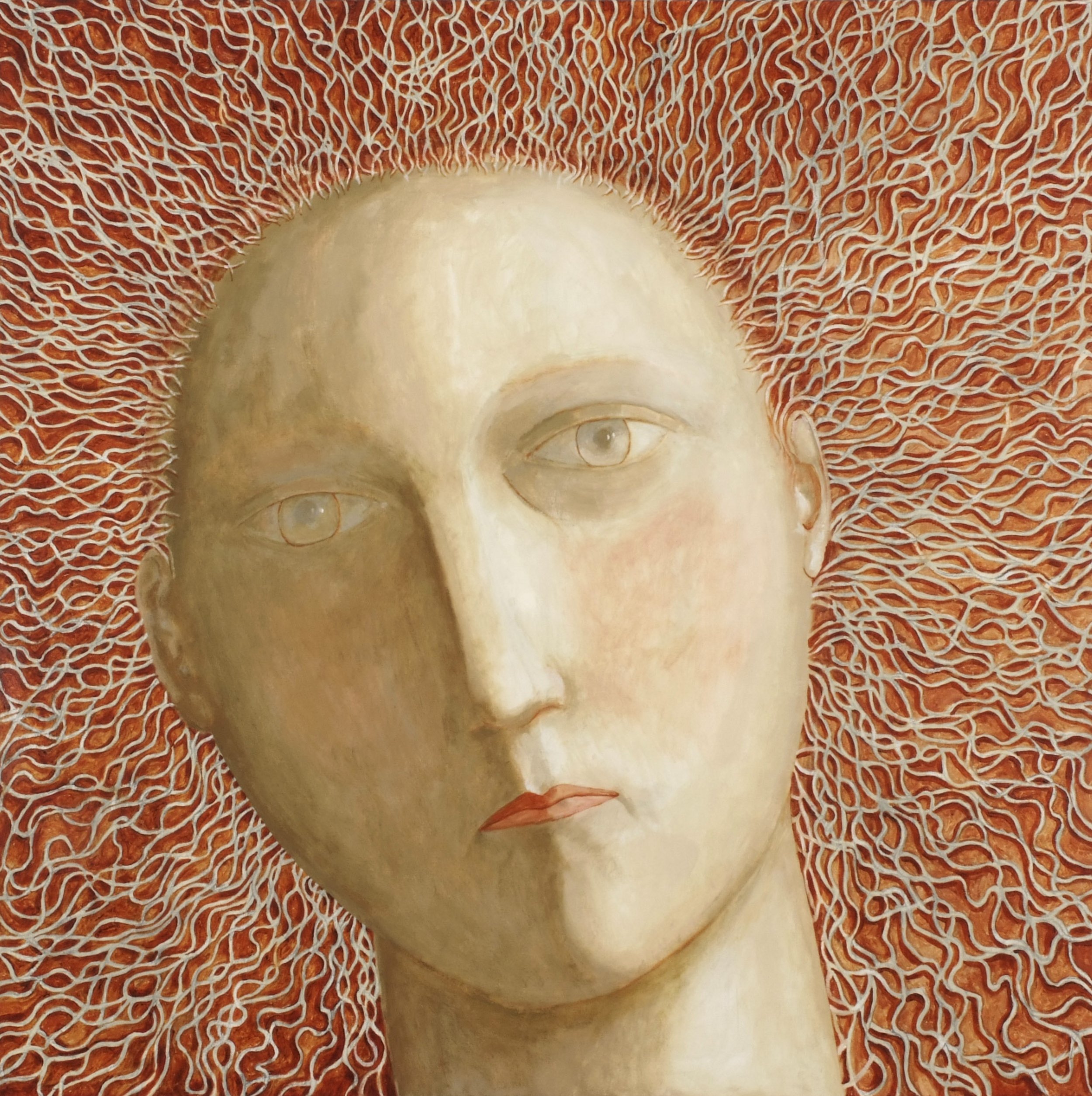 #1359  The Head 2  (2011)  Oil on canvas  122 x 122 cms
