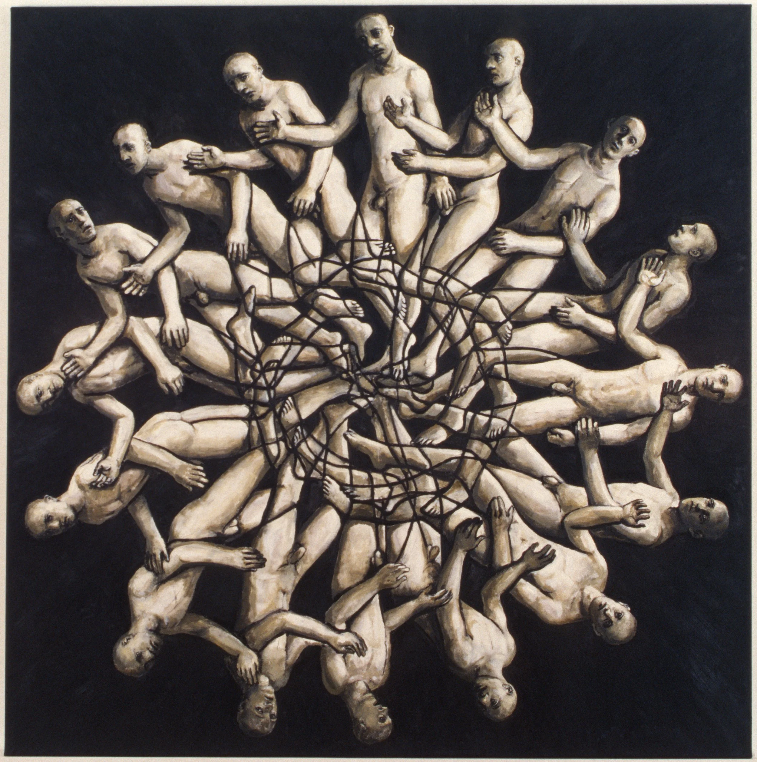 #975  Winter Painting 1  (1998)  Painting  122 x122 cms