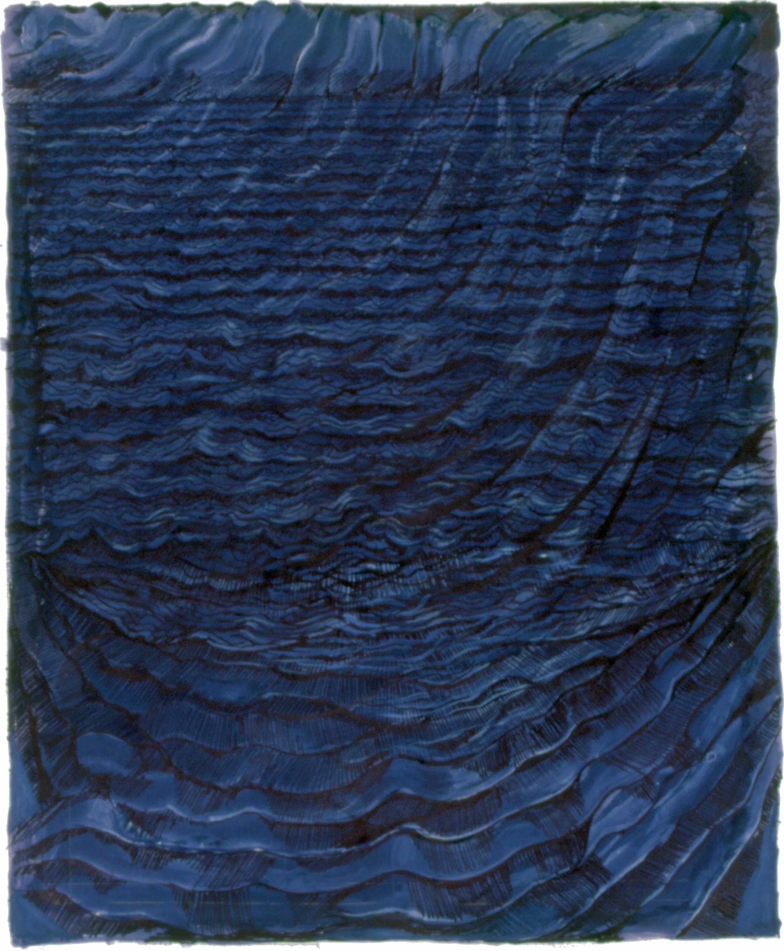 #1225  Sea at Night 1  (2005)  Drawing,  60 x 54 cm.  Price:  £3500