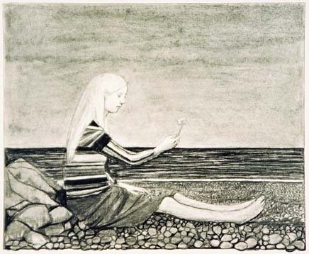 Emma by the Sea 1 (1975), 69 x 79 cm.