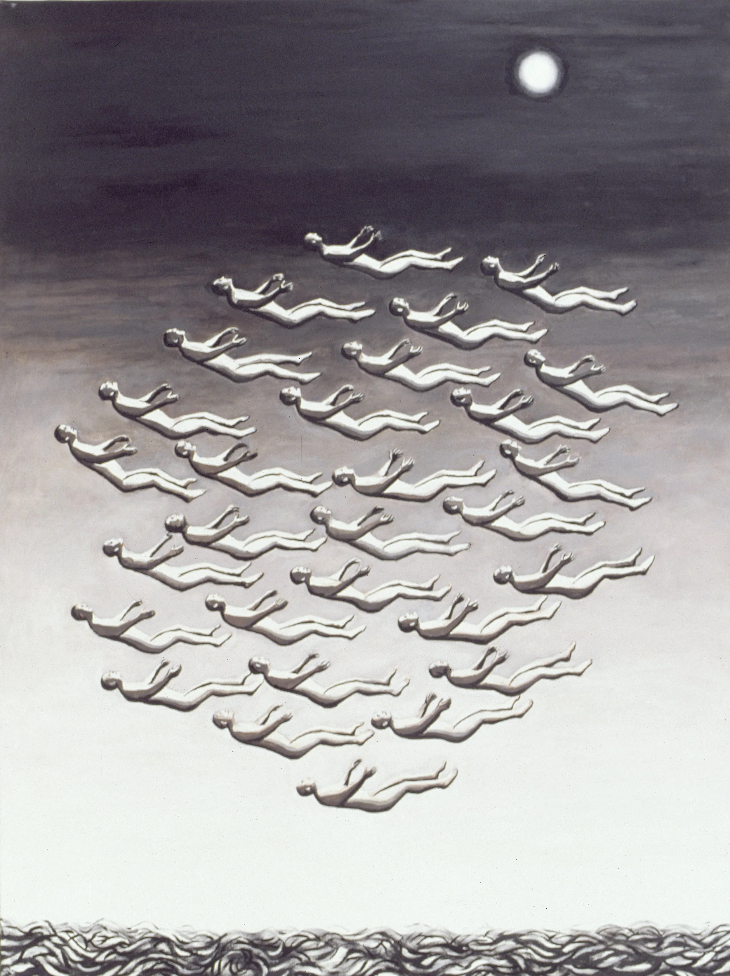 #776  Over the Sea 1  (1993)  Painting,  122 x 91 cms