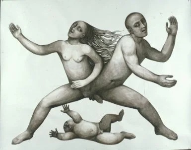 #237  The Family  (1988)  Drawing  145 x 188 cm.  Price:  £3500