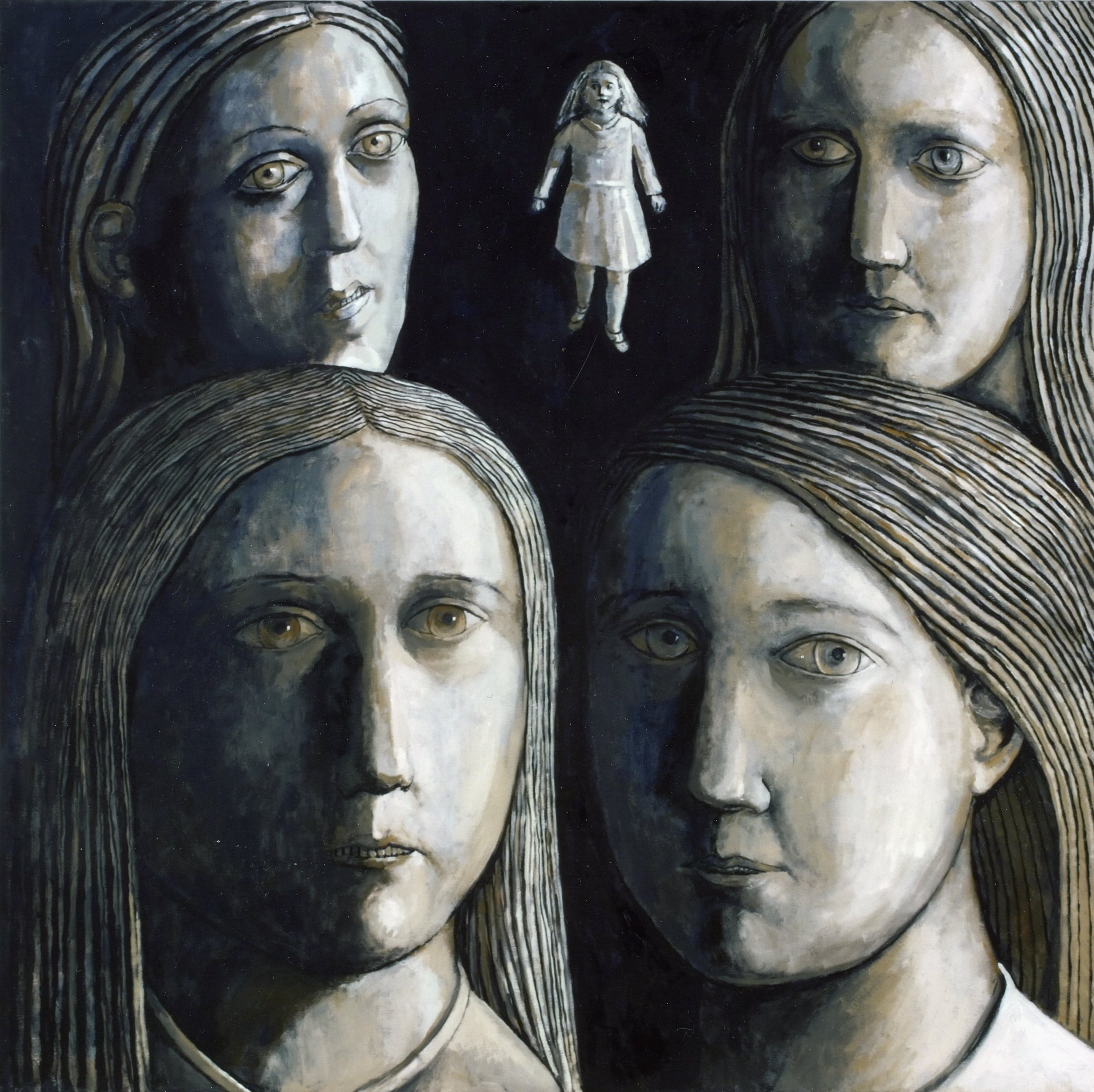 #1357 Five Sisters (2011) Oil on canvas 122 x 122 cms