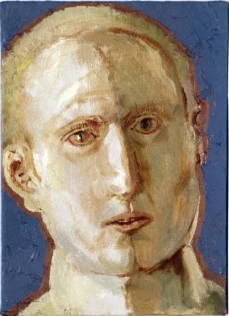 #1047  Strong Man 1  (1999)  Painting  17.5 x 12.5 cm.  Price: £650