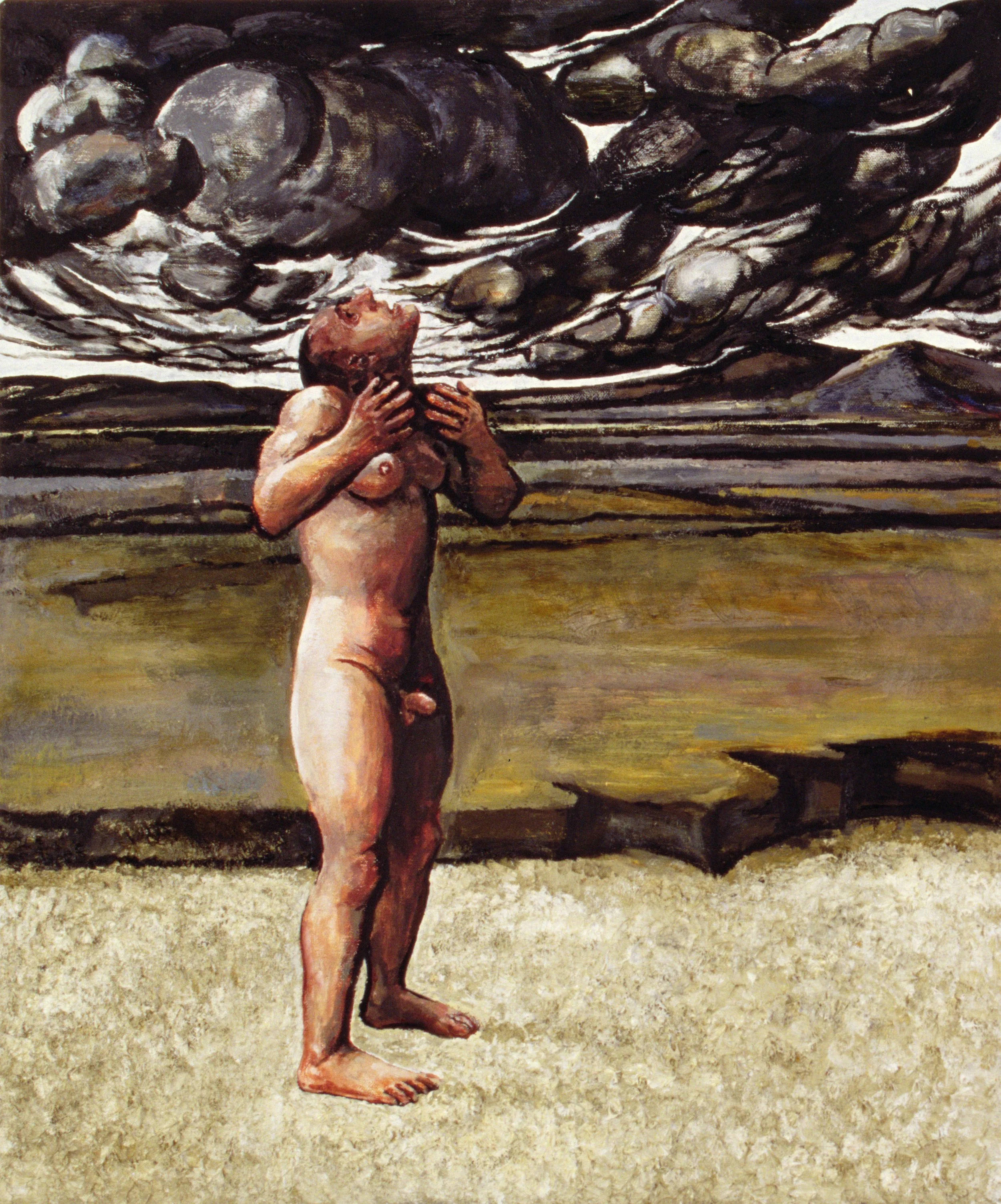 #851  Hermaphrodite in a Landscape 1  (1994)  Painting  61 x 51 cm.  Price £2650