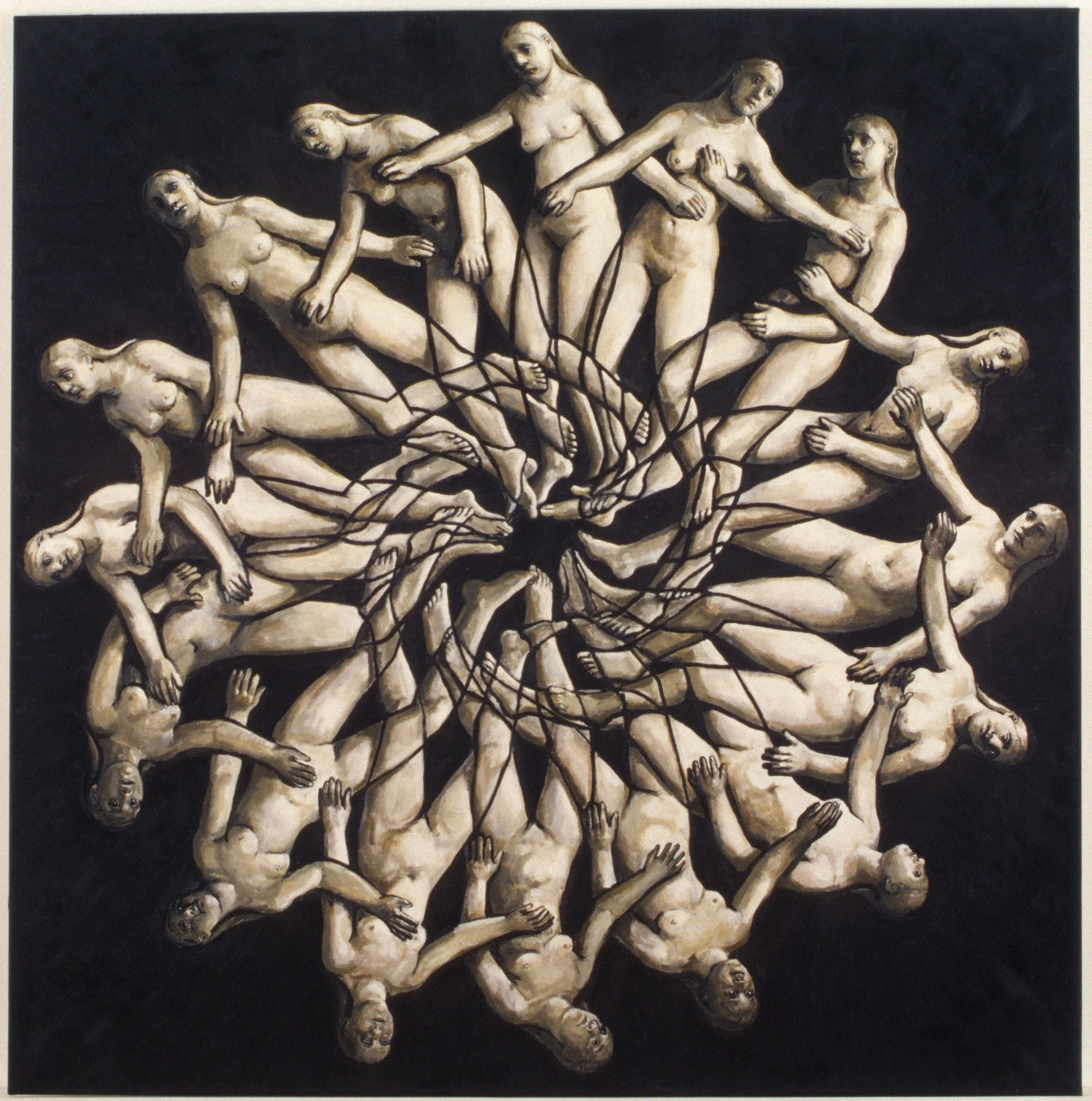 #976  Winter Painting 2  (1998)  Painting 122 x 122 cms