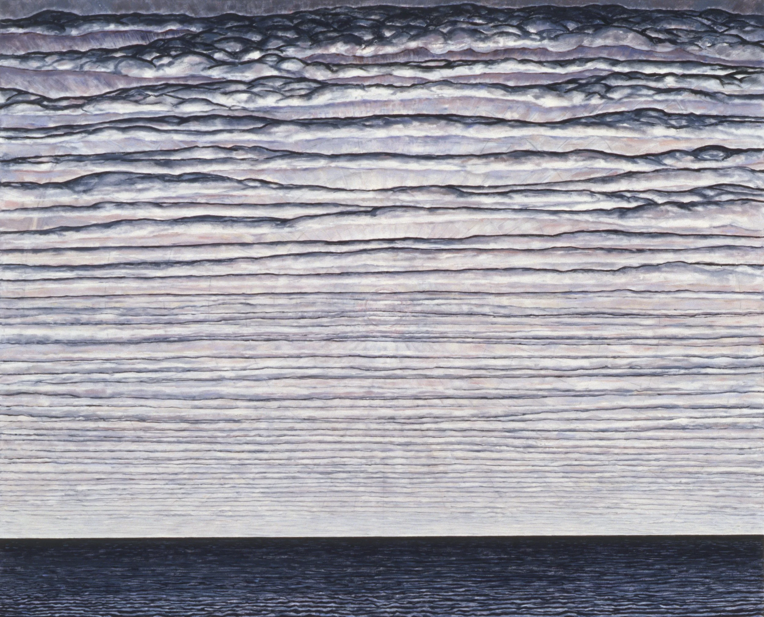 #1153  Clouds over the Sea  (2005)  Painting  122 x 152 cm.  £8000