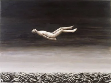 #777  Over the Sea 2  (1993)  Painting,   122 x 91 cm.  Price:  £4500