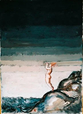 #642   Day into Night Study 3 - Waiting for the Dawn   (1992)   Painting   35 x 25 cm.  Price: £750
