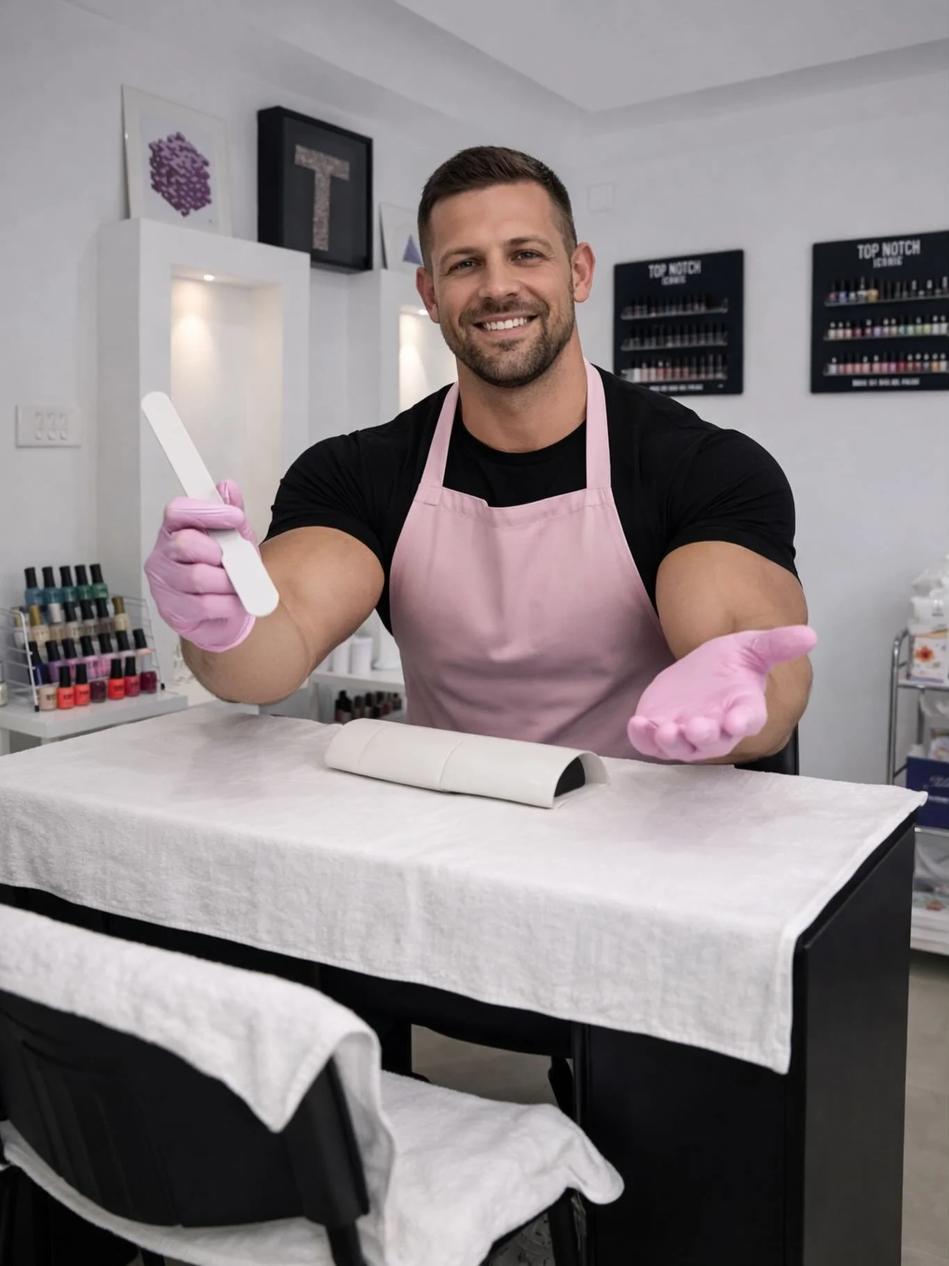 We&rsquo;re excited to announce that John has officially joined our team 😁

Certified nail technician, Maltese Manicure Champion, and apparently part-time gym enthusiast 💪

He guarantees flawless nails, perfect shaping&hellip; and possibly the safe