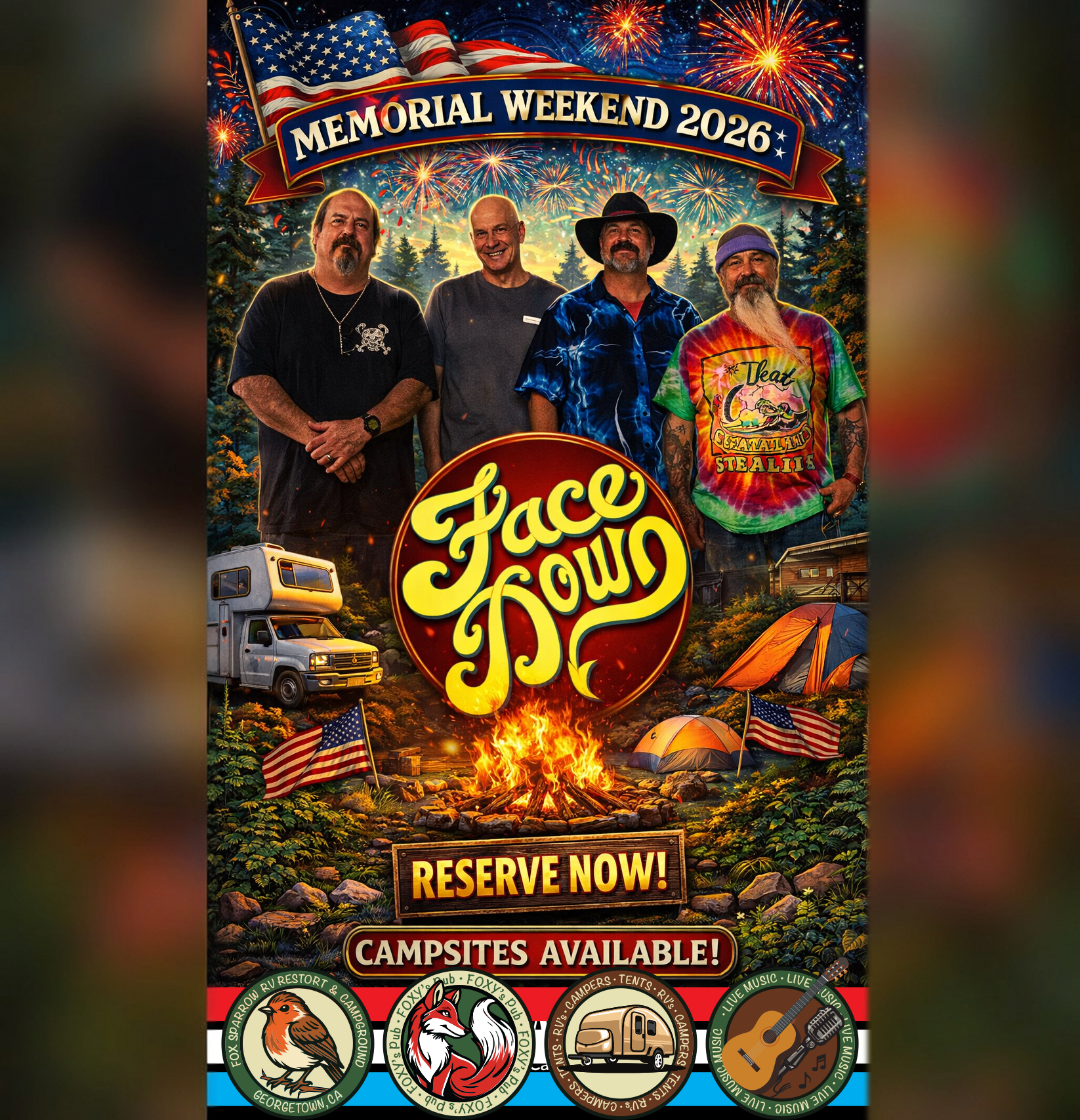 Memorial Day Weekend w/ Face Down & Better as Ghosts