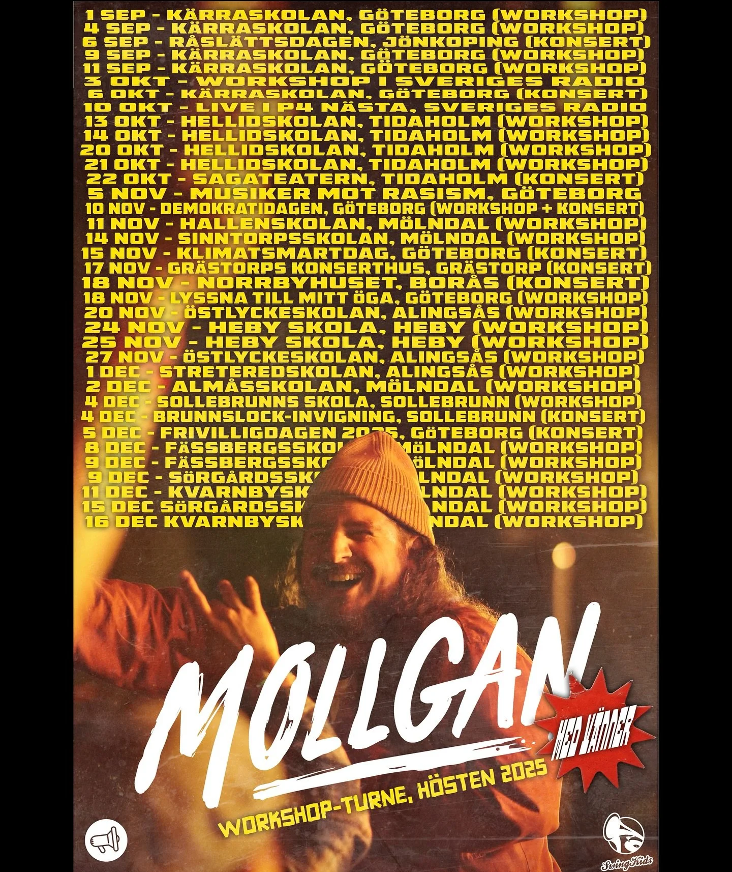 F&ouml;rra &aring;rets workshop-turn&eacute; var helt galen s&aring; vi t&auml;nkte, varf&ouml;r inte maxa den &auml;nnu mer i &aring;r? 😅👍 I h&ouml;st tar vi oss &ouml;ver hela landet till bl.a Uppsala, G&ouml;teborg, M&ouml;lndal, J&ouml;nk&ouml;