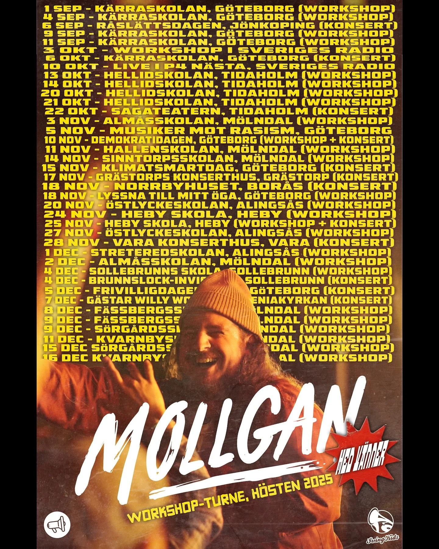 Sjukt nog fick vi in n&aring;gra datum till i workshop-turn&eacute;n! 😅 Den h&auml;r h&ouml;sten &auml;r som sagt helt galen! Vi &aring;ker hela landet runt till Kulturhus, skolor, festivaler, fritidsg&aring;rdar, museum och events med skrivstugor, 