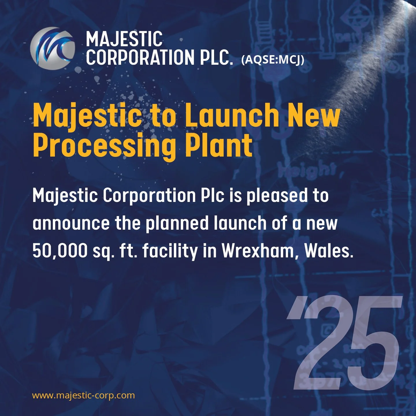 Majestic to Launch New Processing Plant 