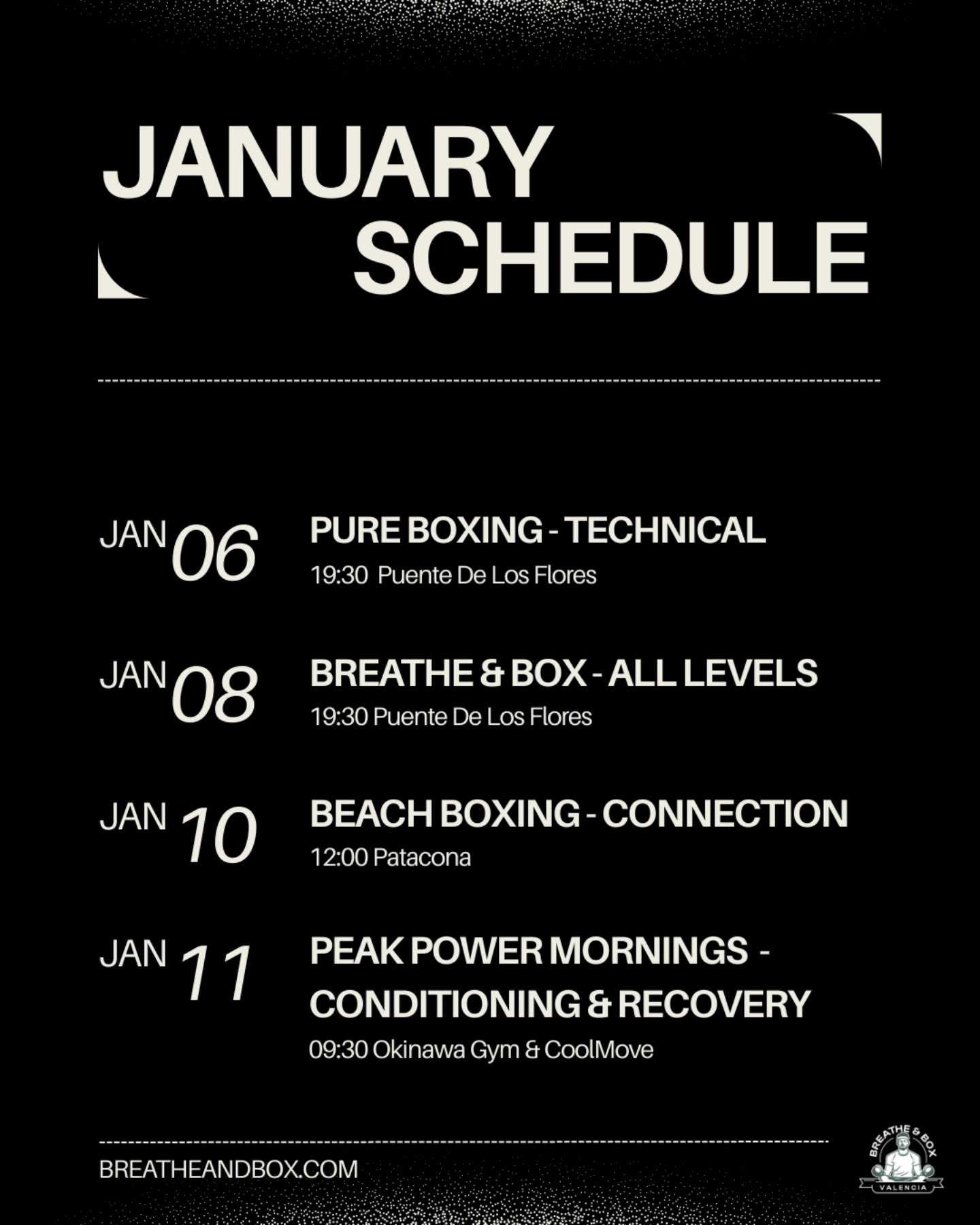 𝐉𝐀𝐍𝐔𝐀𝐑𝐘 &mdash; 𝐑𝐎𝐔𝐍𝐃 𝟐: 𝐁𝐈𝐓𝐄 𝐃𝐎𝐖𝐍 🥊

January is not random training/novelty classes.

Entrena con prop&oacute;sito, no al azar.
 
It&rsquo;s the start of a structured 10-week Boxing Camp (Jan&ndash;March) focused on real boxing