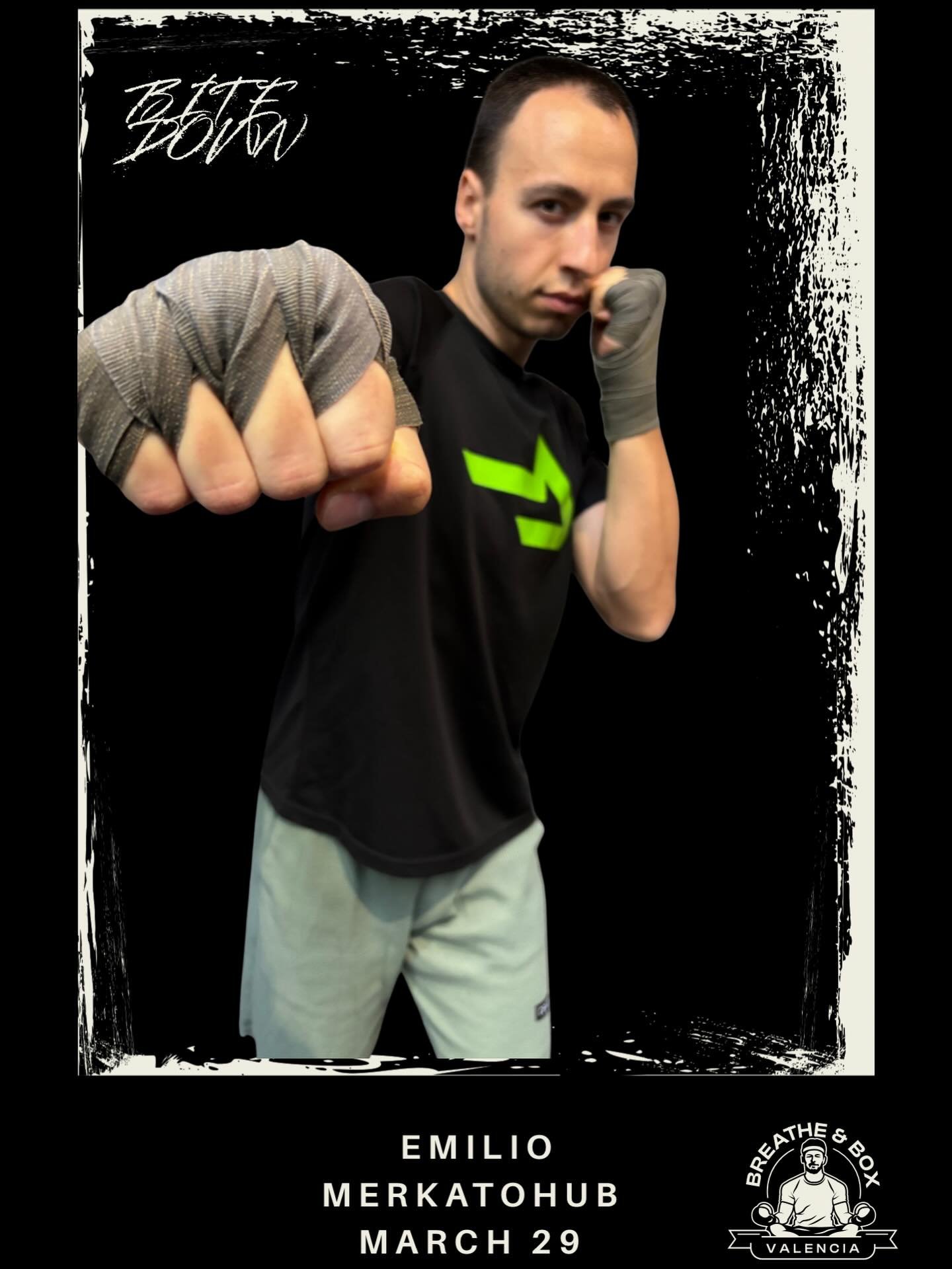 Bite Down Boxing Showcase for DANA

Emilio is ready.

Are you?

29.03.26

Merkatohub 

Doors open 2pm

DM for more information