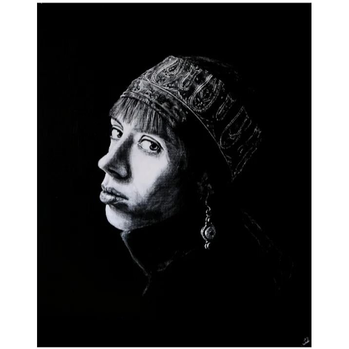 Claire
2023
Acrylic on canvas
40x50

#artistsoninstagram #acrylicpainting #acrylicpaint #acrylicportrait #blackandwhiteart #blackandwhitepainting #blackandwhiteportrait #thegirlwiththepearlearring #drybrushpainting #traditionalart